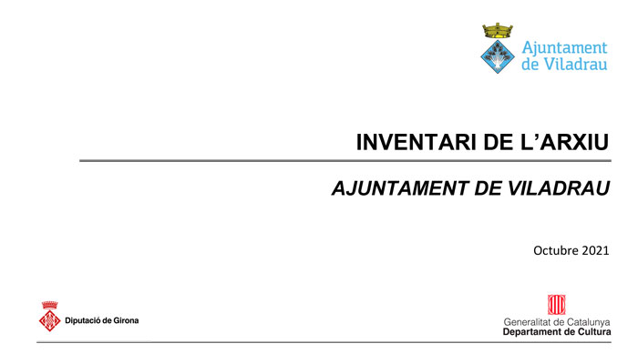 Viladrau Inventari de l'Arxiu Municipal