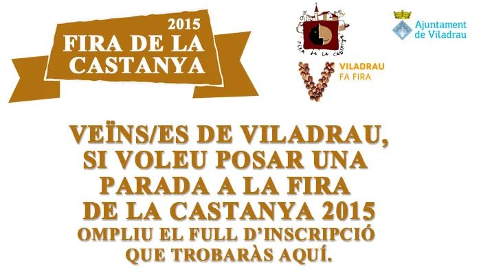 Inscripcions 21ª Fira de Castanya, Viladrau