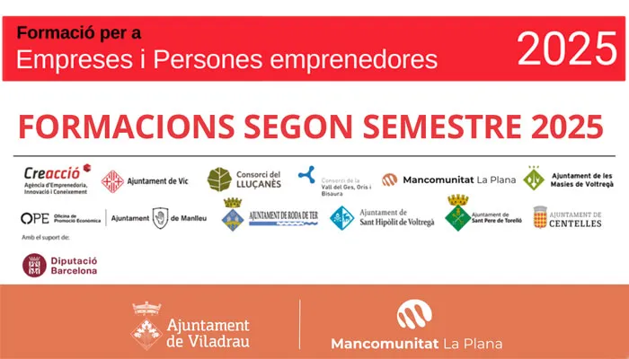 Nou cicle de formació per millorar les habilitats dels professionals autònoms, empreses i emprenedories
