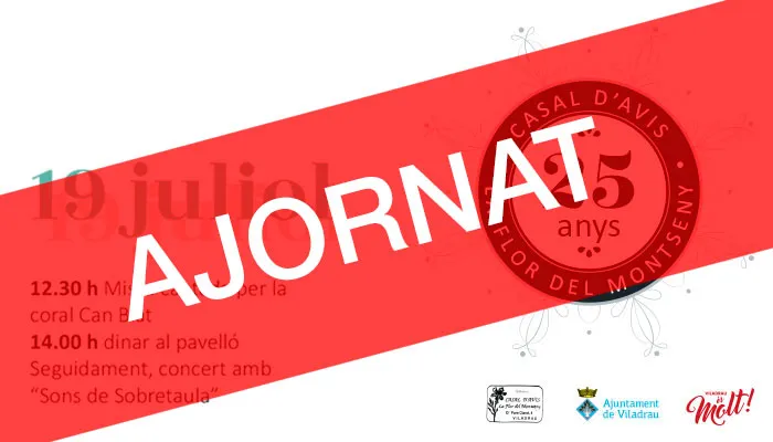 Viladrau AJORNAT 25 anys del Casal d'Avis La Flor del Montseny