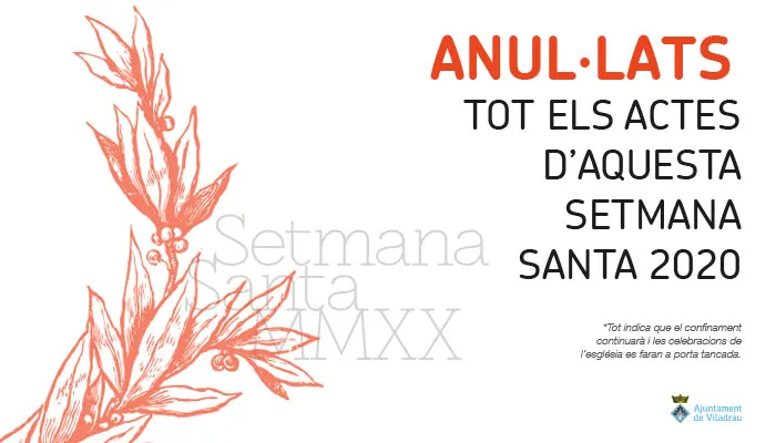 Viladrau Anul·lats actes Setmana Santa 2020