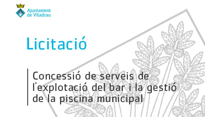 Viladrau Concessió de serveis de l'explotació del bar i la gestió de la piscina municipal 2024
