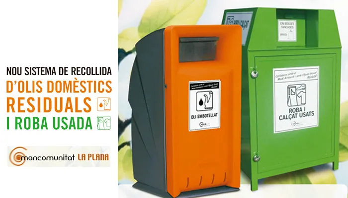 Viladrau Contenidors d'oli i roba