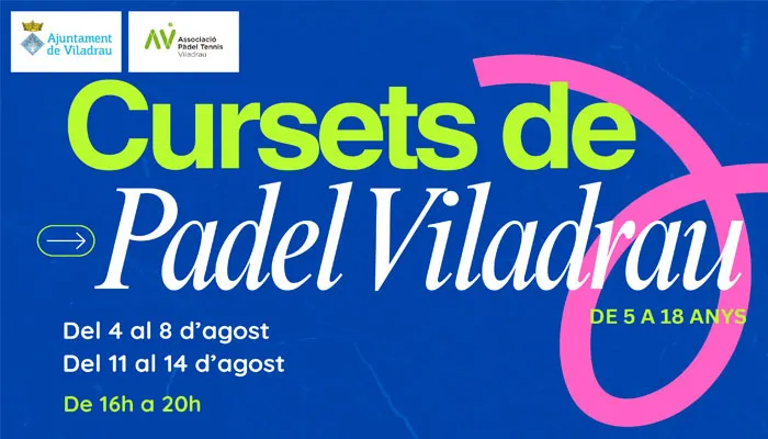 Viladrau Cursets de Pàdel per nens/es 2025