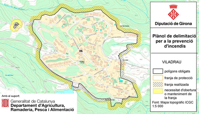 Viladrau Franja Foc Urbanització Guilleries