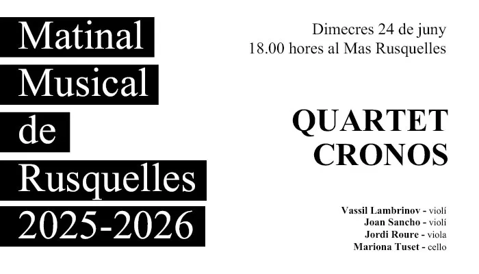 Viladrau Matinal Musical de Rusquelles del 24 de juny de 2026