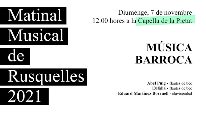 Viladrau Matinal Musical de Rusquelles del 7 de novembre de 2021