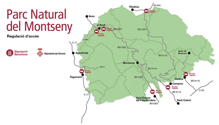 Viladrau - Restriccions d'accés al Parc Natural del Montseny
