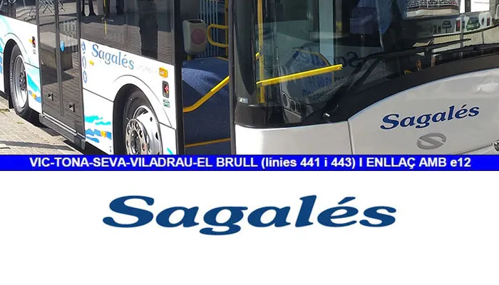 Horaris de la línia d'autobus de Sagalés 2021