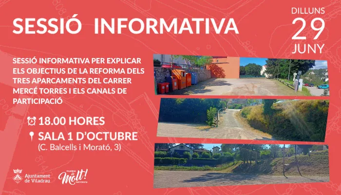 Viladrau Sessió informativa - Objectius de la reforma dels aparcaments