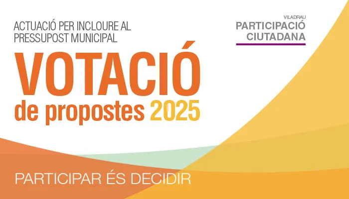 Votació de les propostes dels Pressupostos Participatius 2025