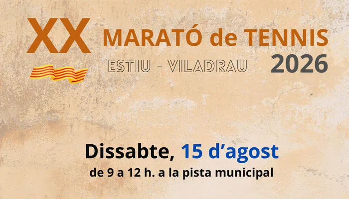 Viladrau XX Marató de Tennis d'Estiu 2026