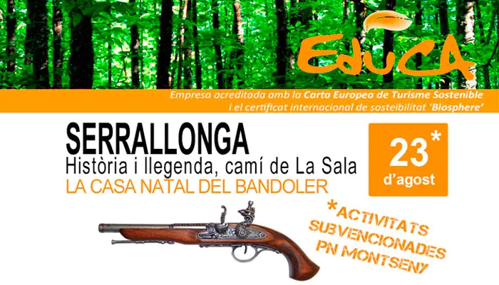 Viladrau Passejada "Serrallonga, història i llegenda, camí de La Sala"