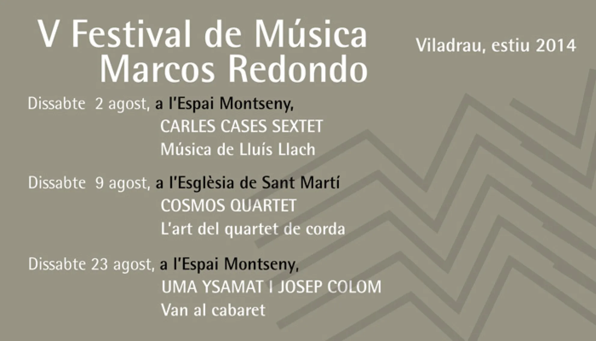Festival de Música Marcos Redondo, Viladrau