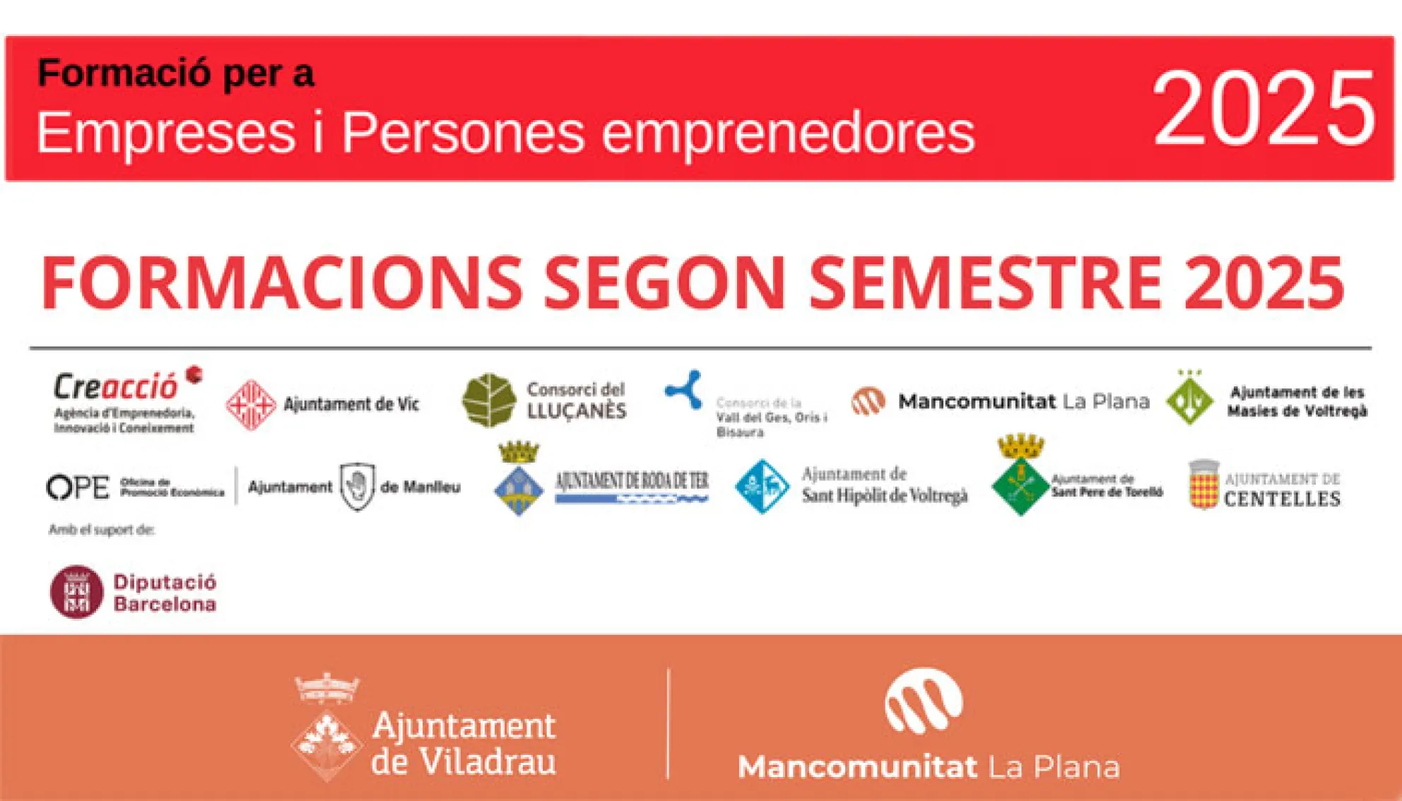 Nou cicle de formació per millorar les habilitats dels professionals autònoms, empreses i emprenedories