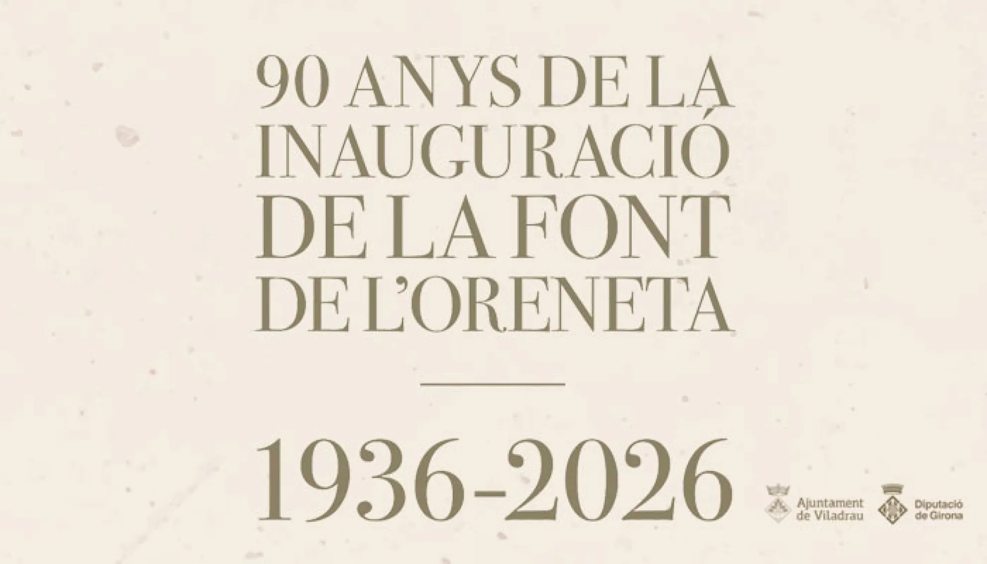 90è aniversari de la inauguració de la Font de l'Oreneta (1936 - 2026)