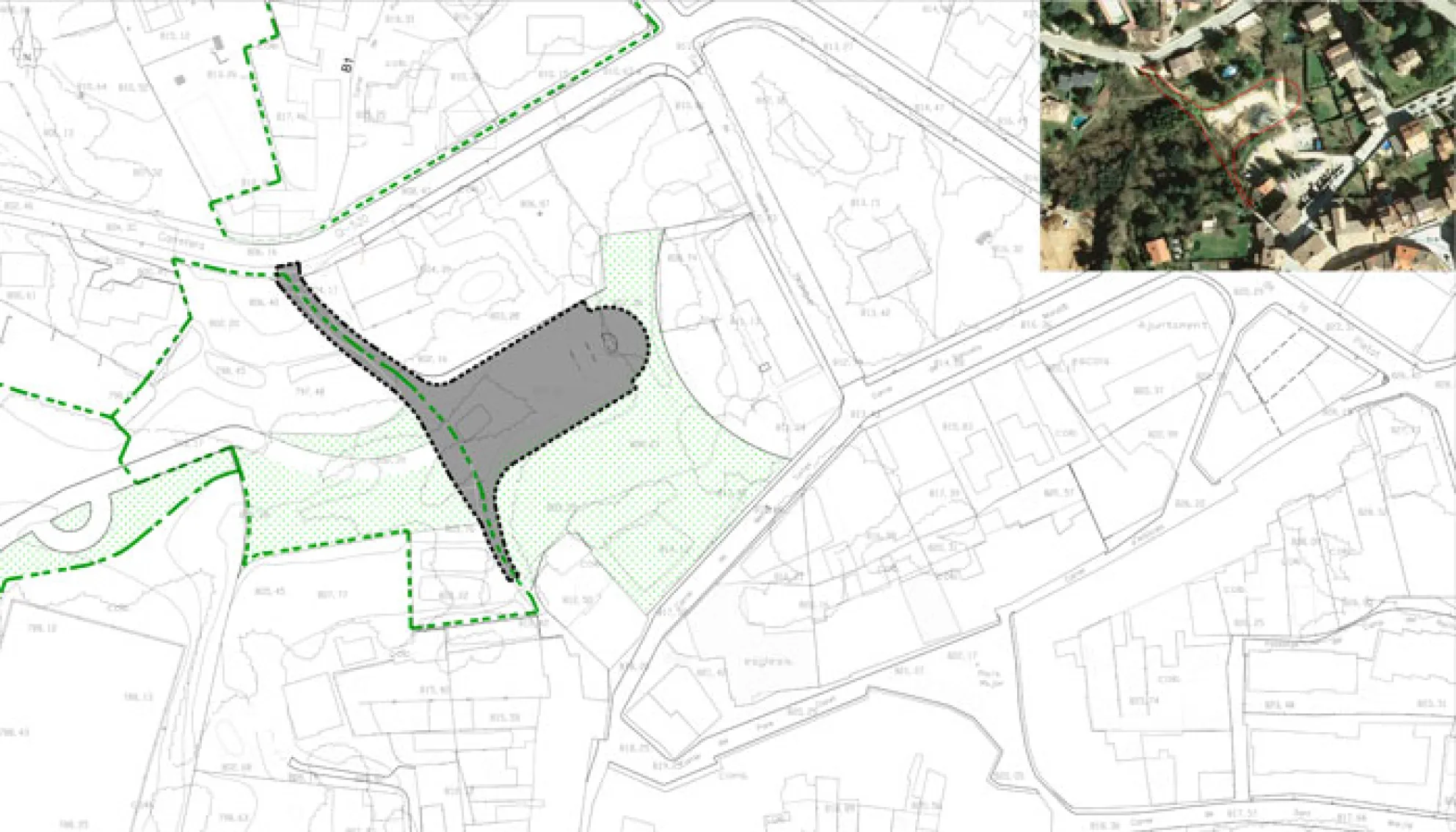 Projecte d'obres d'urbanització de l'aparcament municipal al carrer Mercè Torres i vila de connexió a la carretera GI-520 de Viladrau