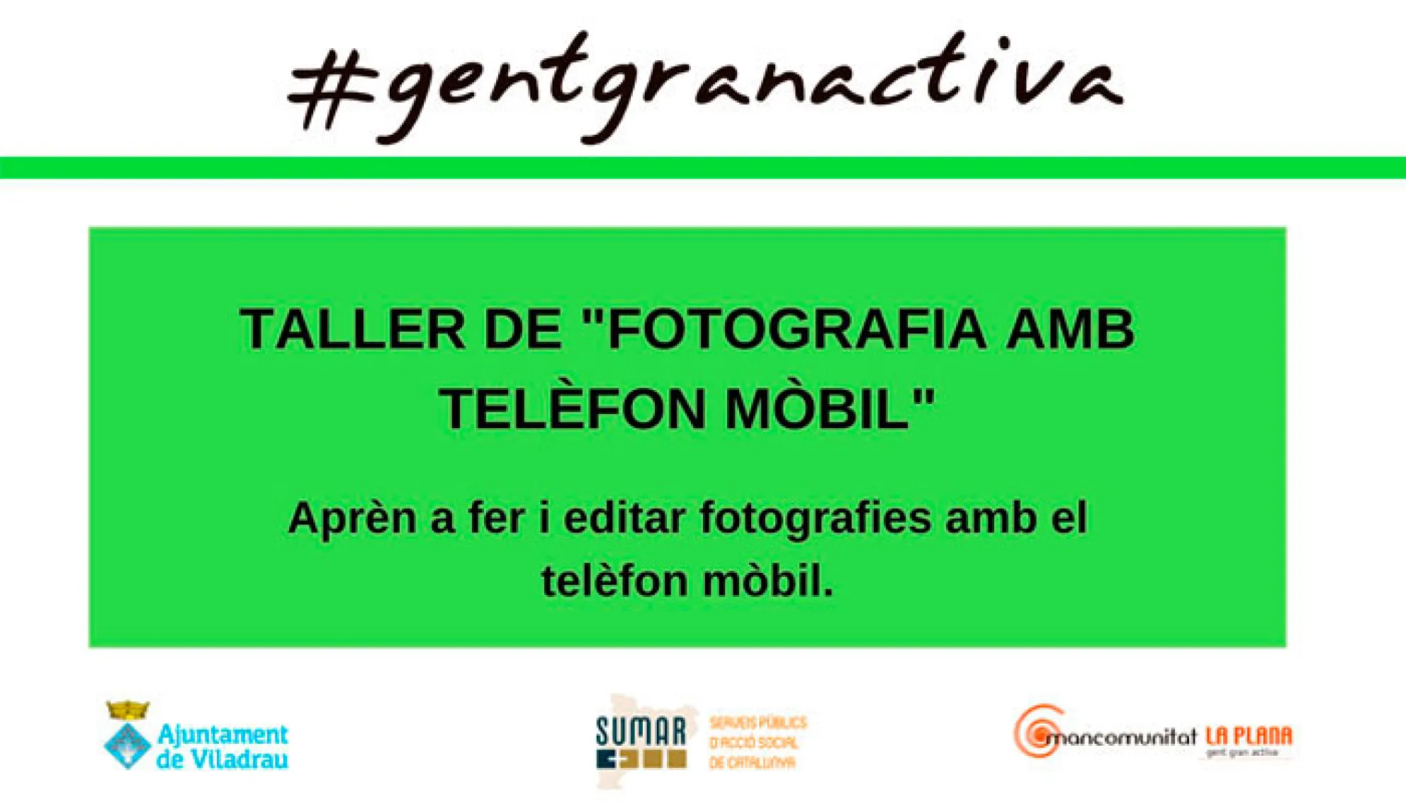 Viladrau Taller de "Fotografia amb telèfon mòbil"