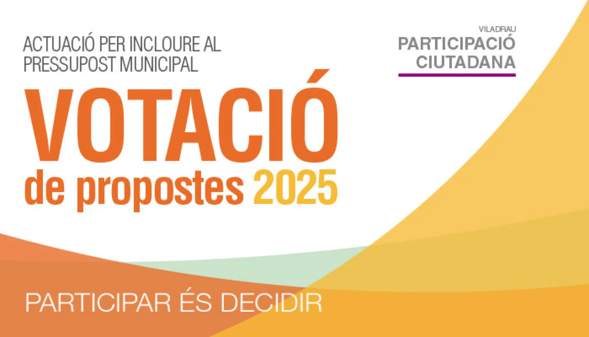 Votació de les propostes dels Pressupostos Participatius 2025