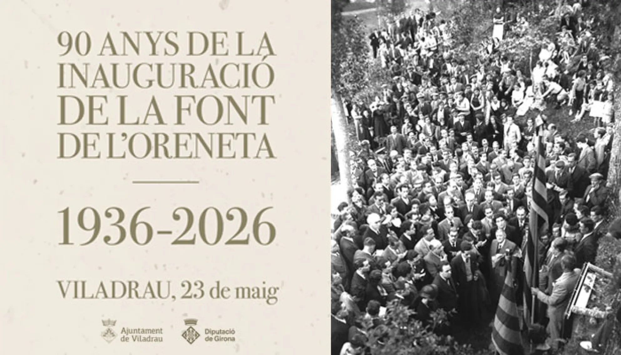 90è aniversari de la inauguració de la Font de l'Oreneta (1936 - 2026)