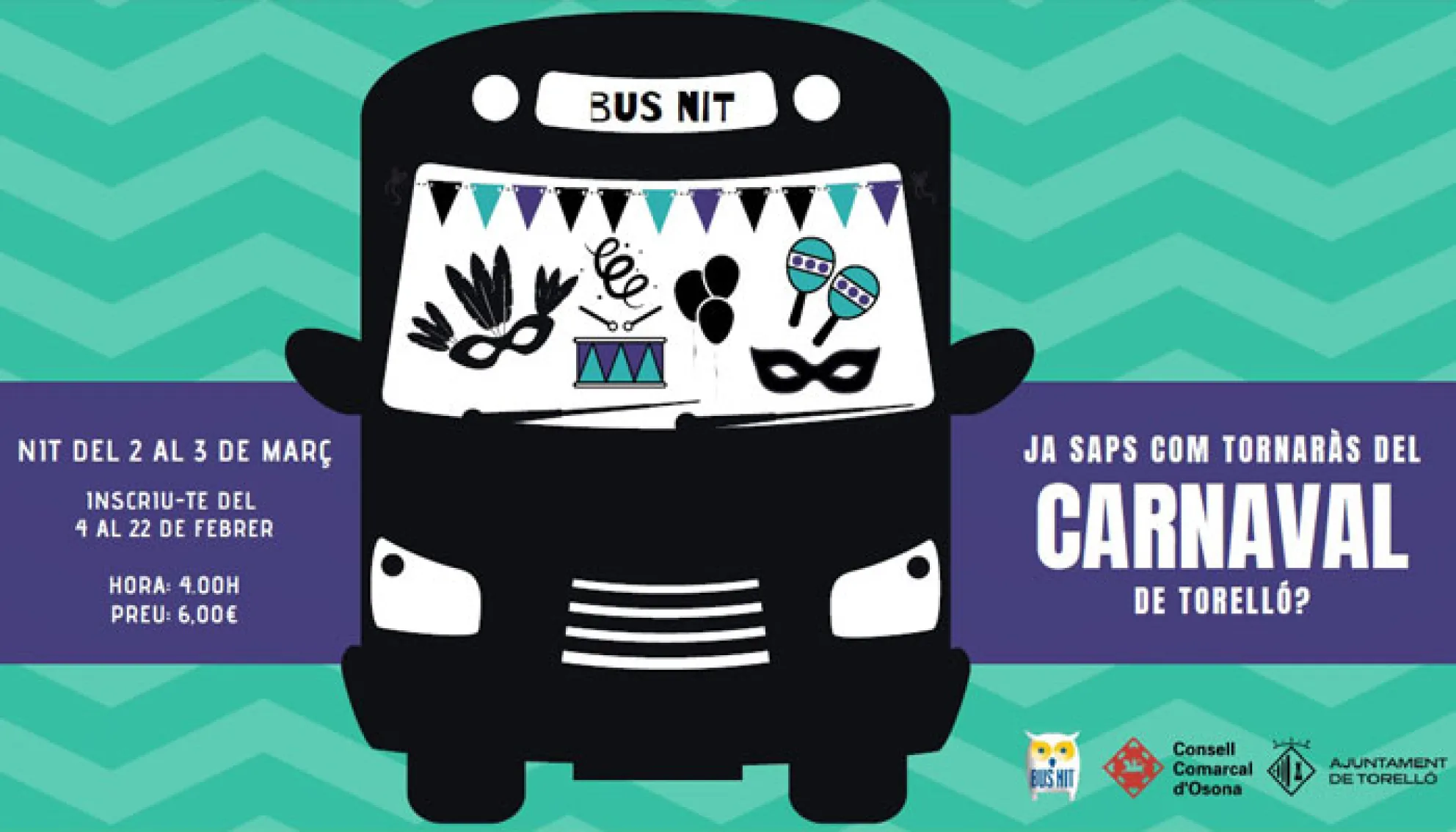 Viladrau Bus Nit Carnaval de Torelló 2019