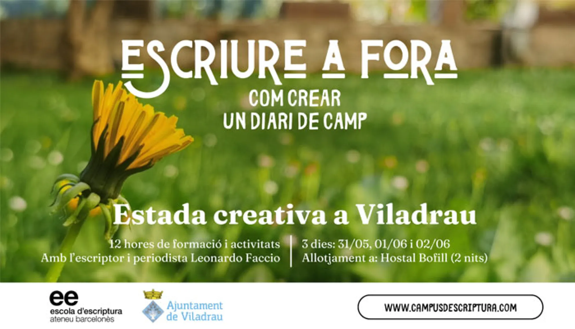 Viladrau Escriure a fora - Com crear un diari de camp