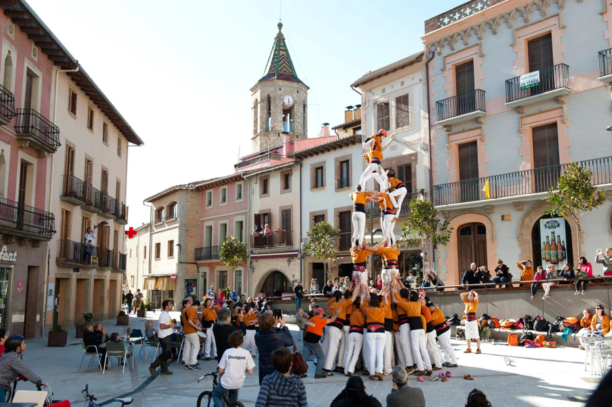 Castellers amb els Sagals d'Osona, Viladrau