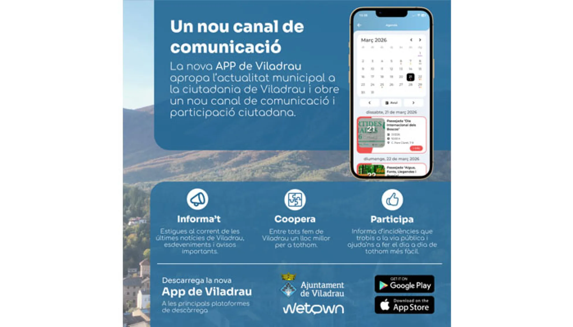 Viladrau estrena una nova aplicació municipal