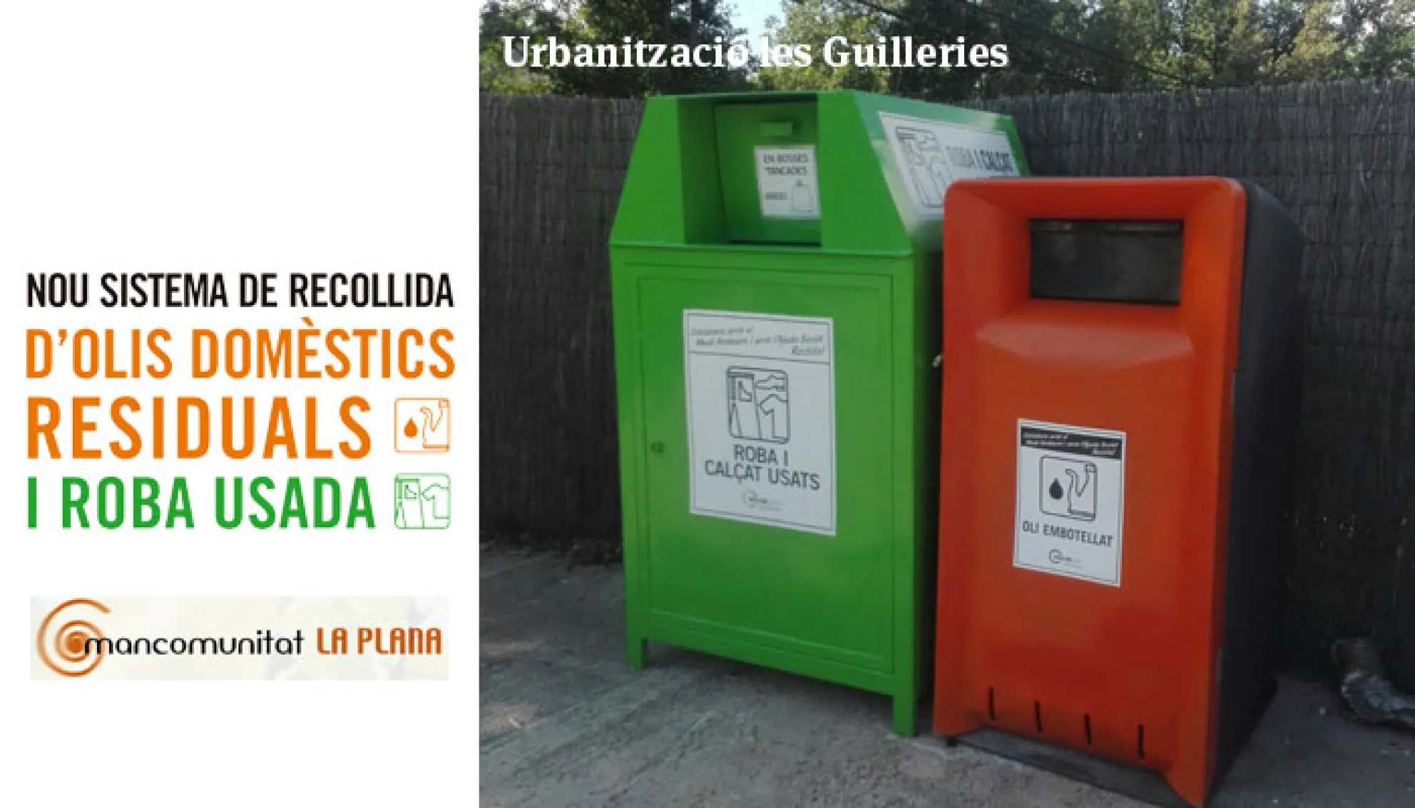 Viladrau Contenidors d'oli i roba
