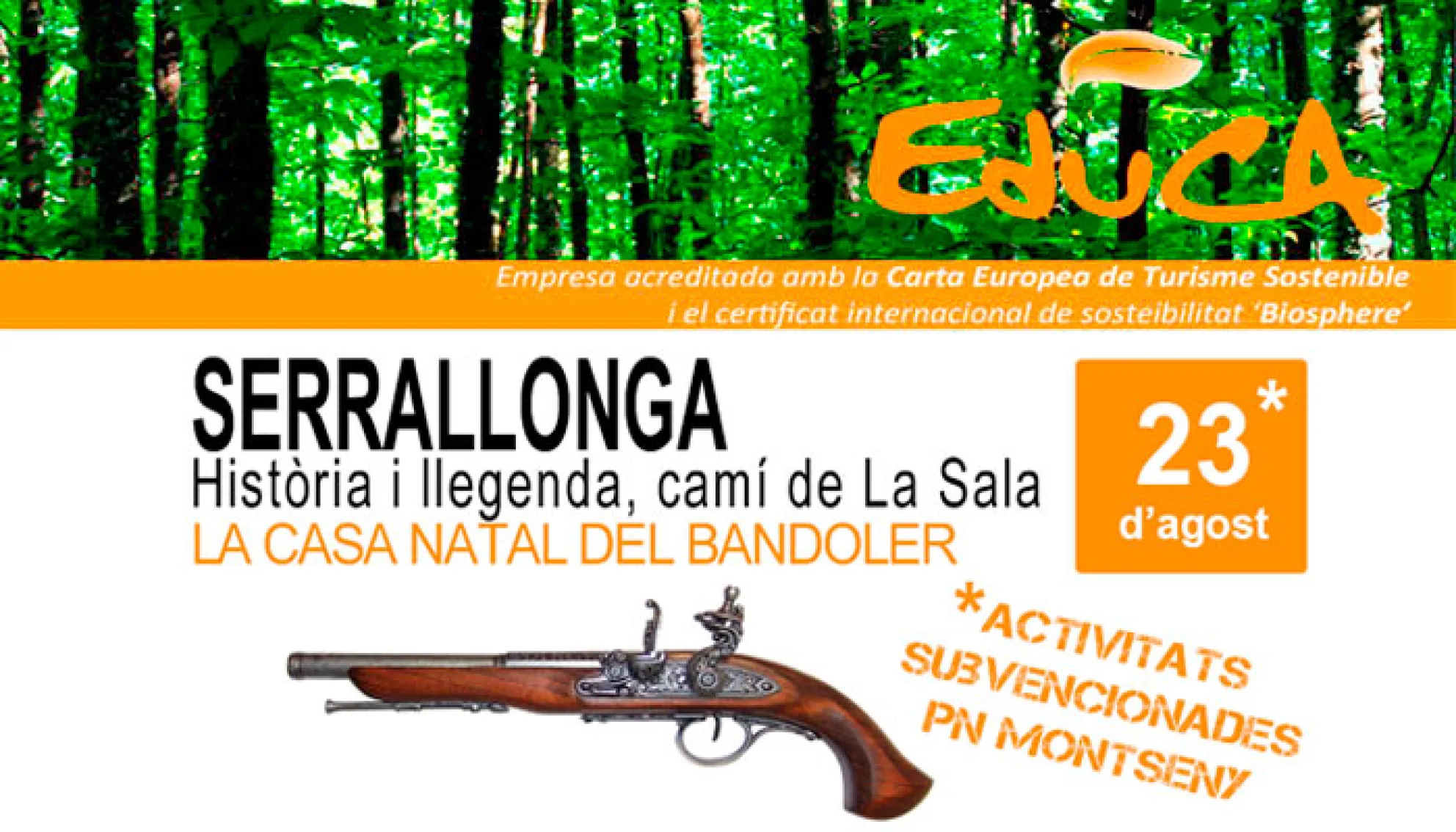 Viladrau Passejada "Serrallonga, història i llegenda, camí de La Sala"